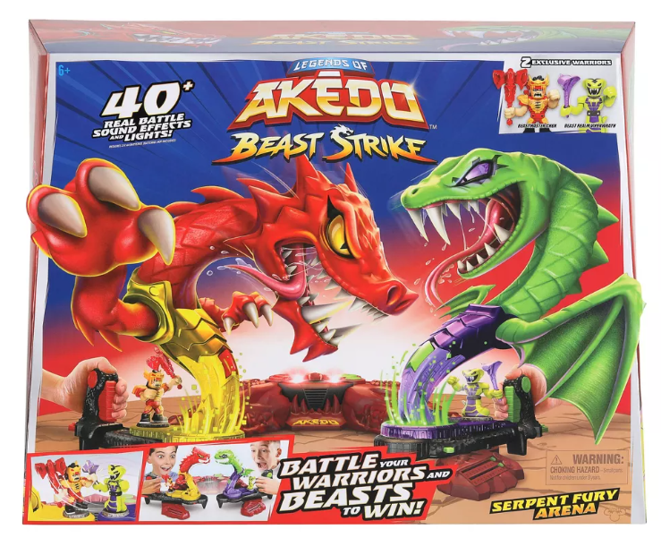 Legends of Akedo Beast Strike Serpent Fury Arena Playset